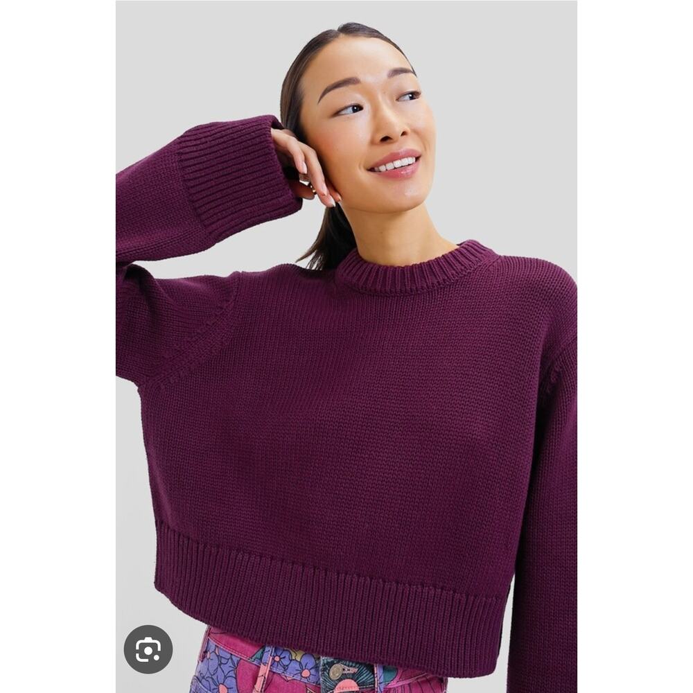 Tuckernuck Merlot Aiden Pullover Sweater XL Maroon 100% Cotton